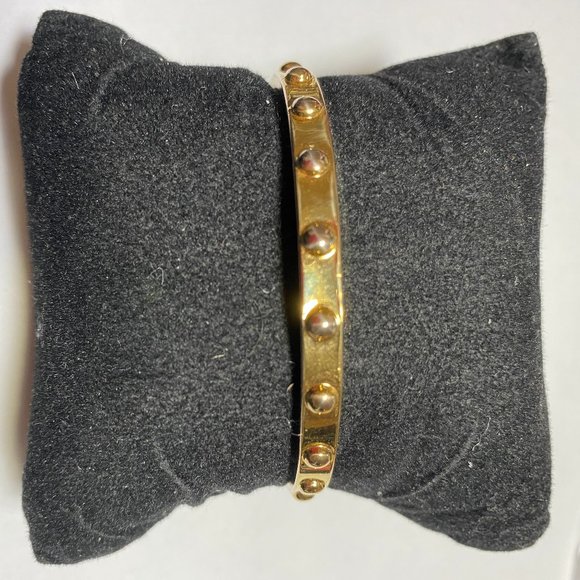 Kate Spade Gold Tone Studded Bangle Bracelet - Picture 1 of 4